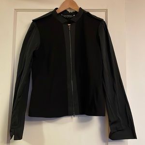 Lida Baday beautiful bomber jacket with epaulette detail on shoulder